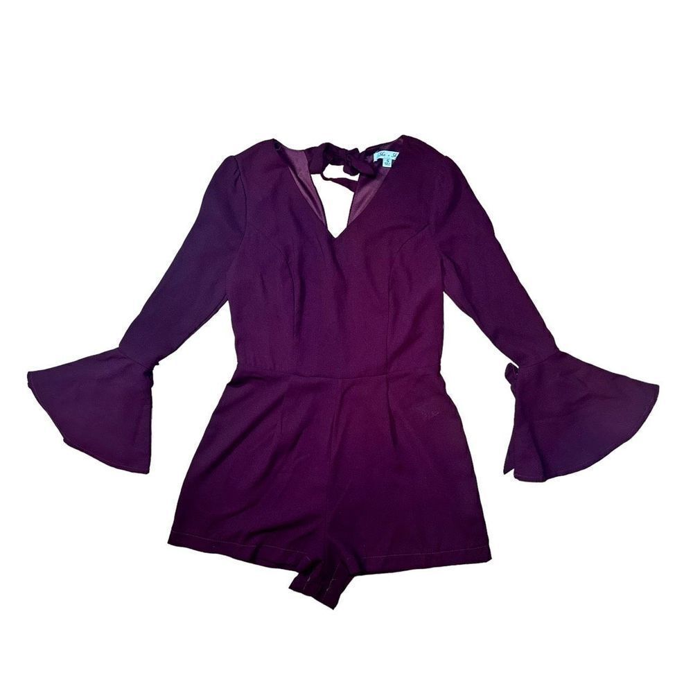 She & Sky Bell Sleeve Romper - Small​​​​​ - Picture 5 of 9